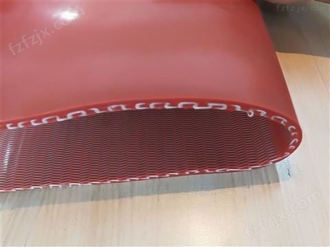 红色耐高温硅胶输送带